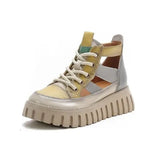 PU Leather Gladiator Aesthetic Platform Sandals